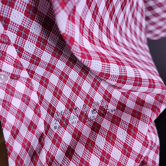 VINTAGE 70'S PLAID DAGGER COLLAR BUTTON DOWN SHIRT - Picture 5 of 10